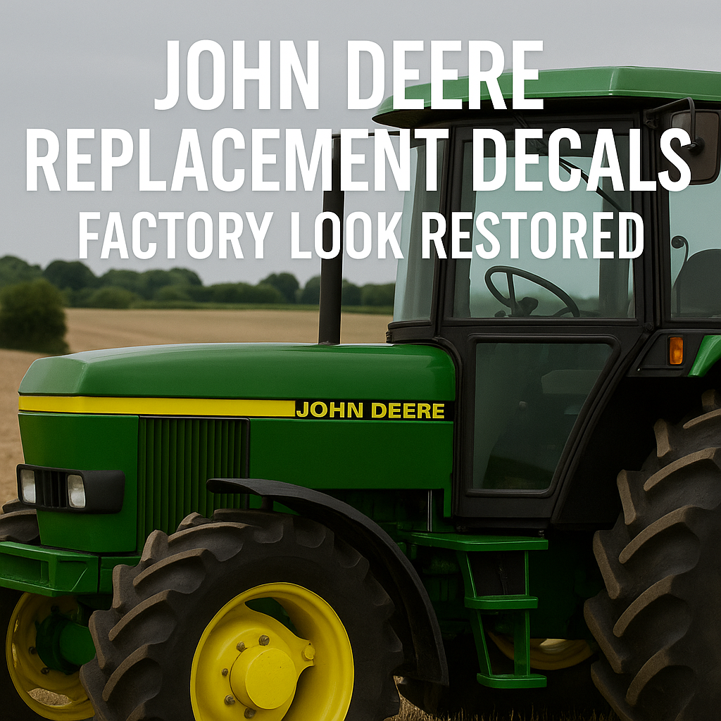Restore the Power & Pride of Your John Deere with Premium Replacement Decals