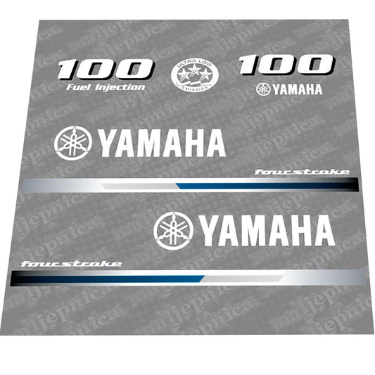 Yamaha 100 (2013) Decal (Sticker) Set replacement decal set
