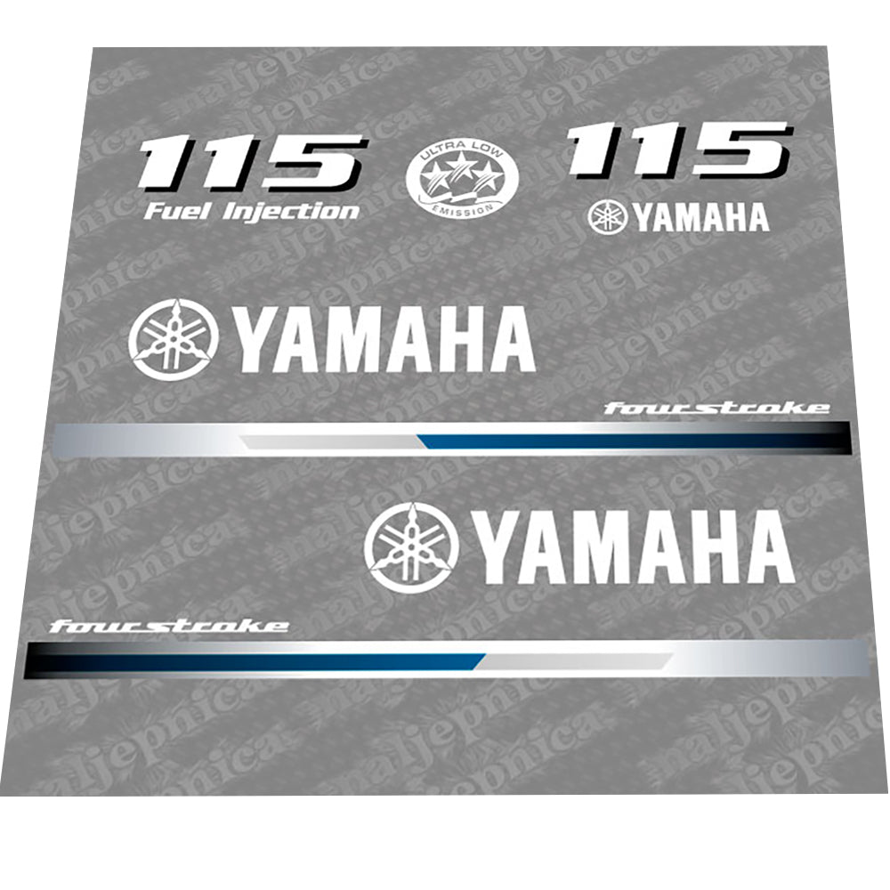 Yamaha 115 (2013) Decal (Sticker) Set replacement decal set