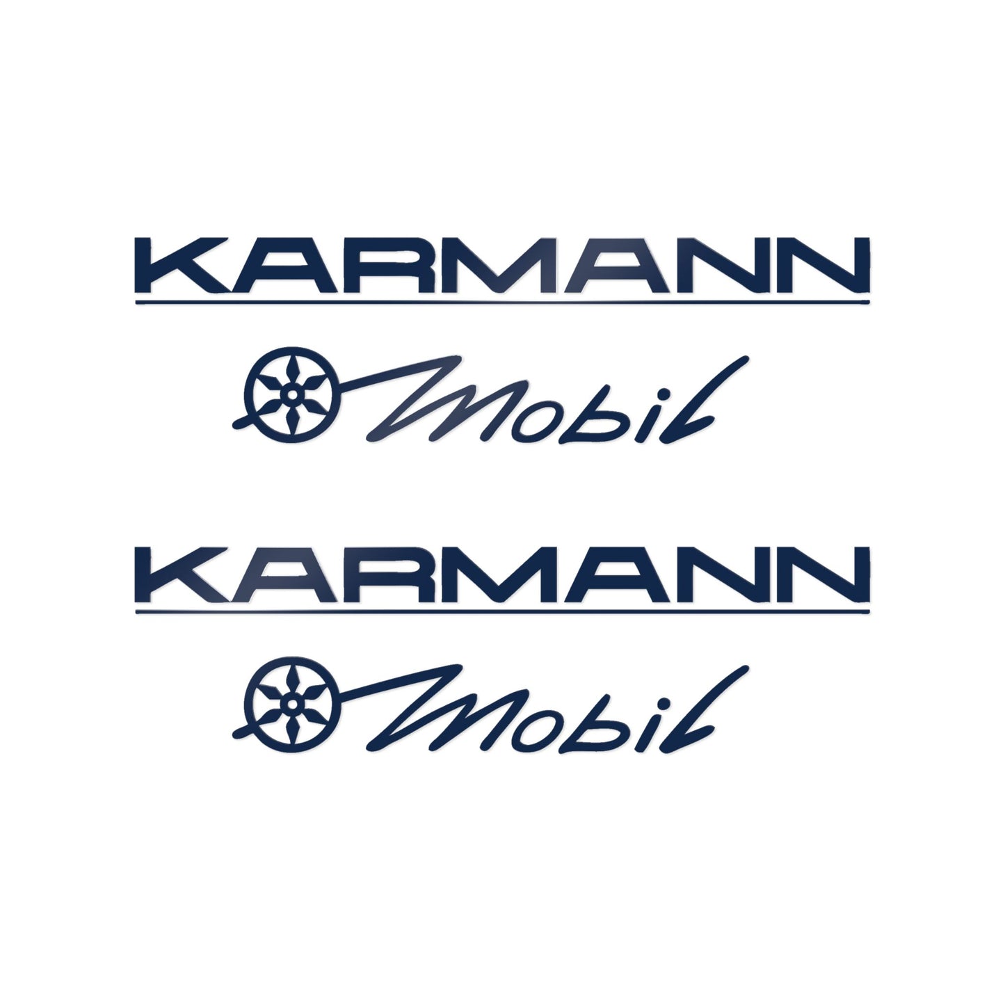 Karmann Mobil Caravan Decals Sticker Set Aftermarket Replacement (DTF) 2pcs - Multiple Size