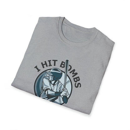 I Hit Bombs For Hot Moms T-shirt / Unisex Soft Style / Gift Tee