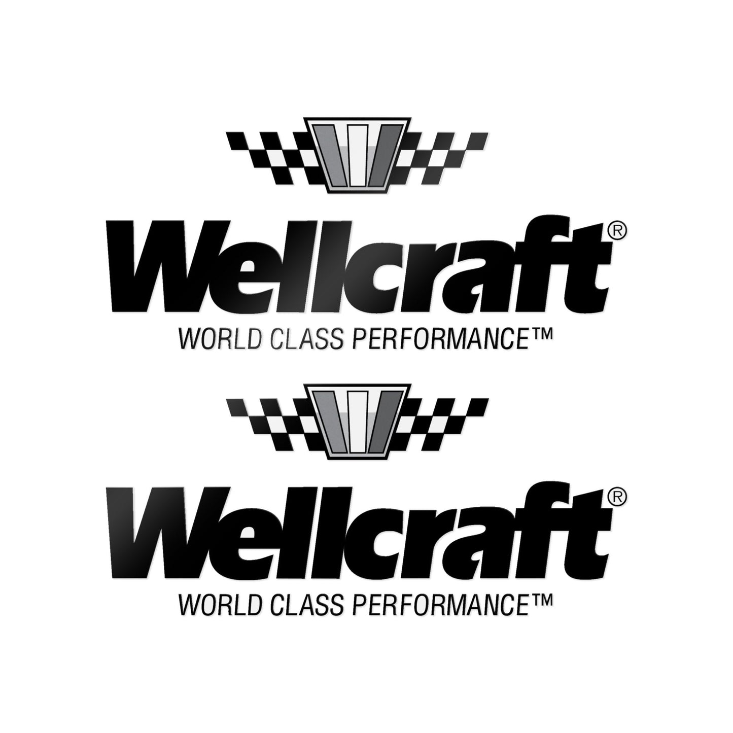 Wllcraft Boat Decal Set Aftermarket Replacement (DTF) 2pcs - Multiple Size