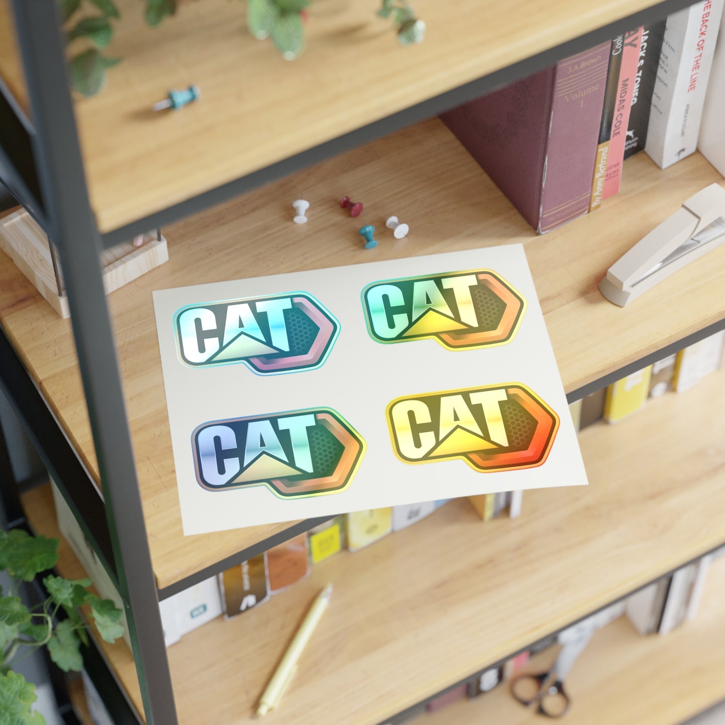 CAT Caterpillar Decals / 4pcs for Interior & exterior applications / water, scratch, and UV-resistant