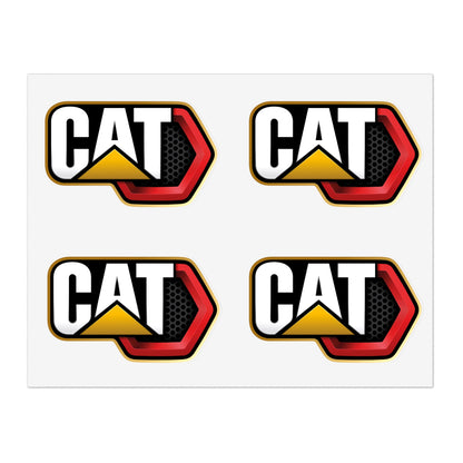 CAT Caterpillar Decals / 4pcs for Interior & exterior applications / water, scratch, and UV-resistant