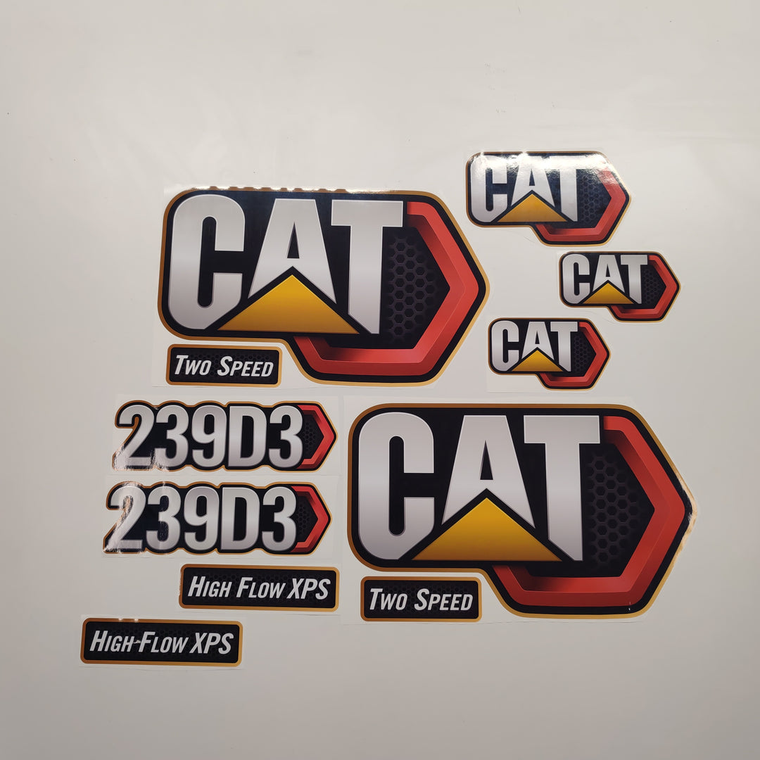 CAT Caterpillar 239D3 Replacement Decal Skid Steer Loader Set