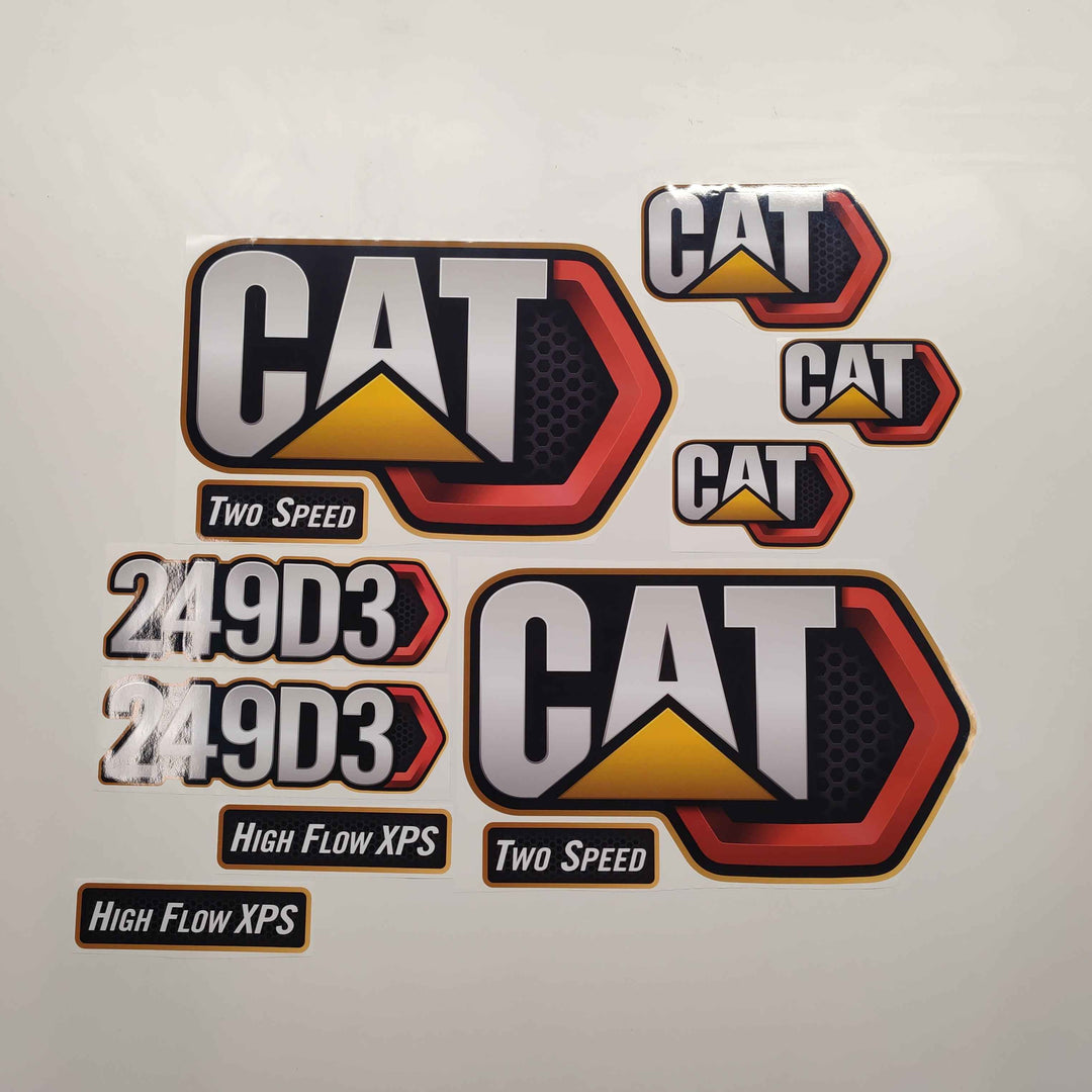 CAT Caterpillar 249D3 Replacement Decal Skid Steer Loader Set