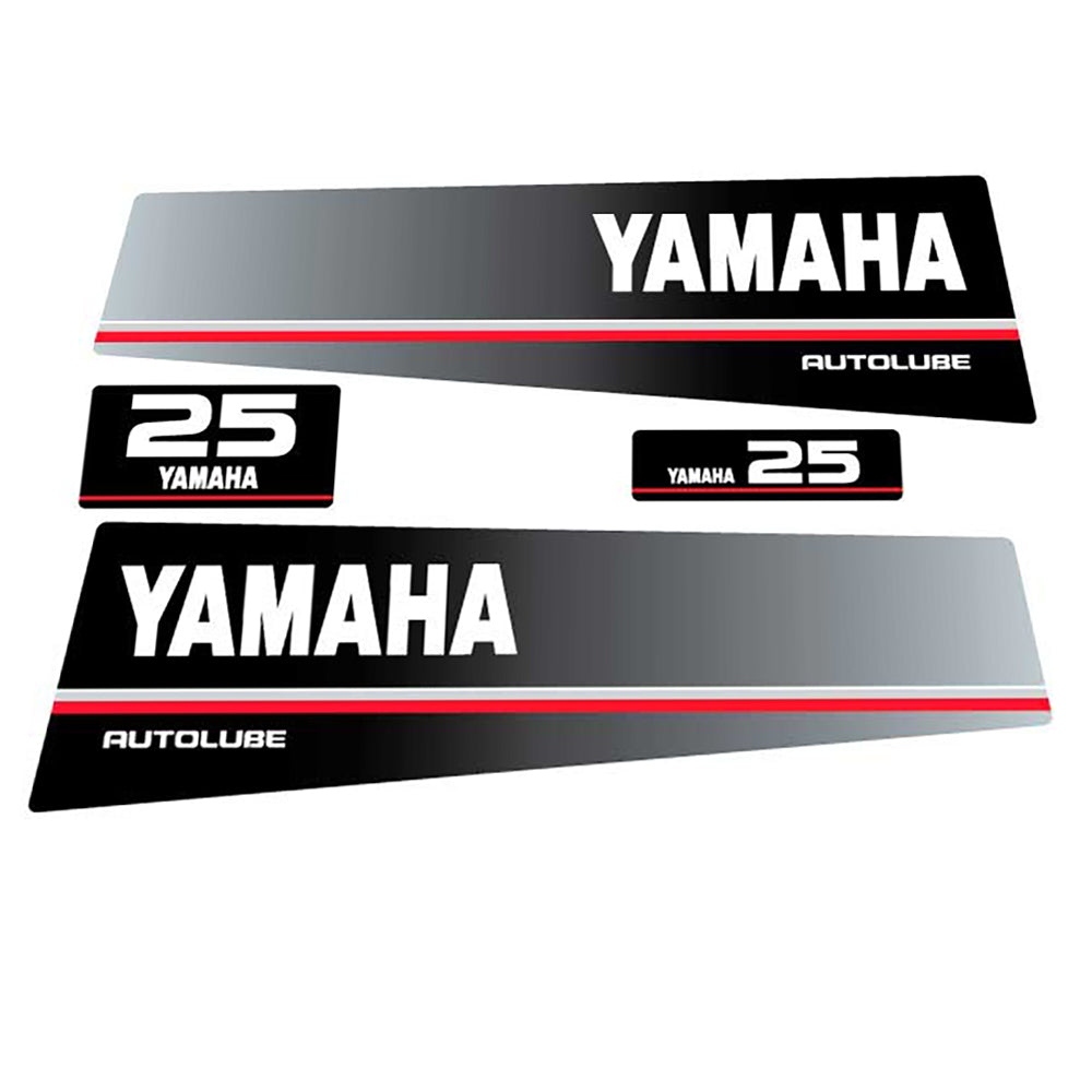 Yamaha 25 - 1991 AUTOLUBE Decal (Sticker) Set replacement decal set