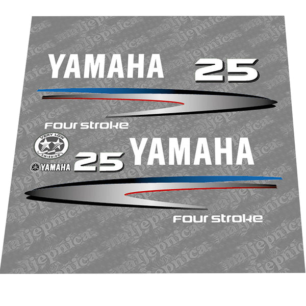 Yamaha 25 FOUR S.2002-2006 Decal (Sticker) Set replacement decal set