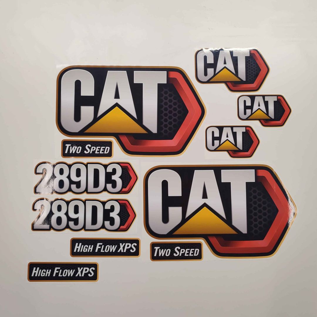 CAT Caterpillar 289D3 Replacement Decal Skid Steer Loader Set