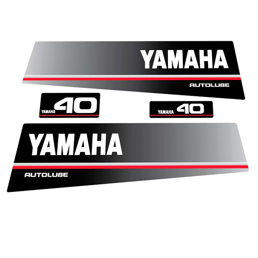 Yamaha 40 - 1991 AUTOLUBE Decal (Sticker) Set replacement decal set