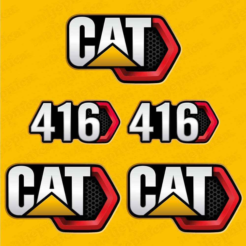 CAT Caterpillar 428 Backhoe Loader Replacement Decal Set