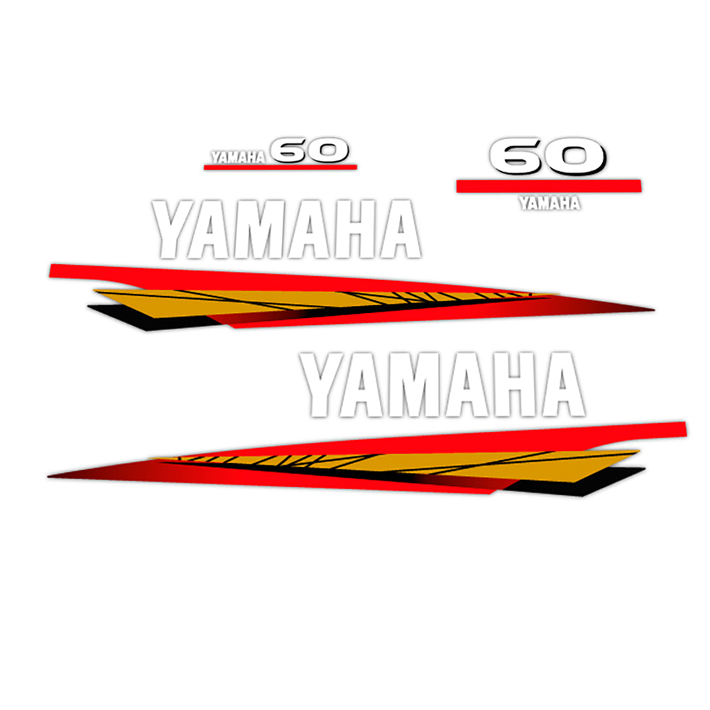 Yamaha 60 - 1998-2001 Decal (Sticker) Set replacement decal set