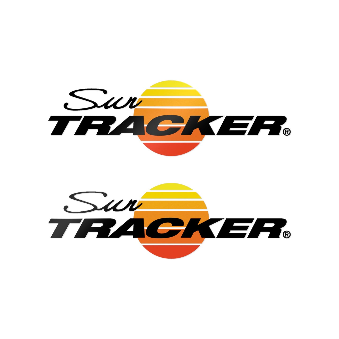 Sun Tracker Boat Decals Sticker Set Aftermarket Replacement (DTF) 2pcs - Multiple Size