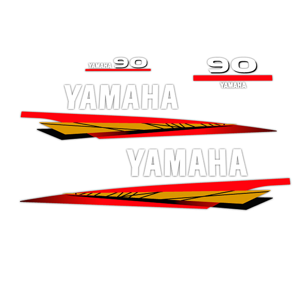 Yamaha 90 - 1998-2001 Decal (Sticker) Set replacement decal set
