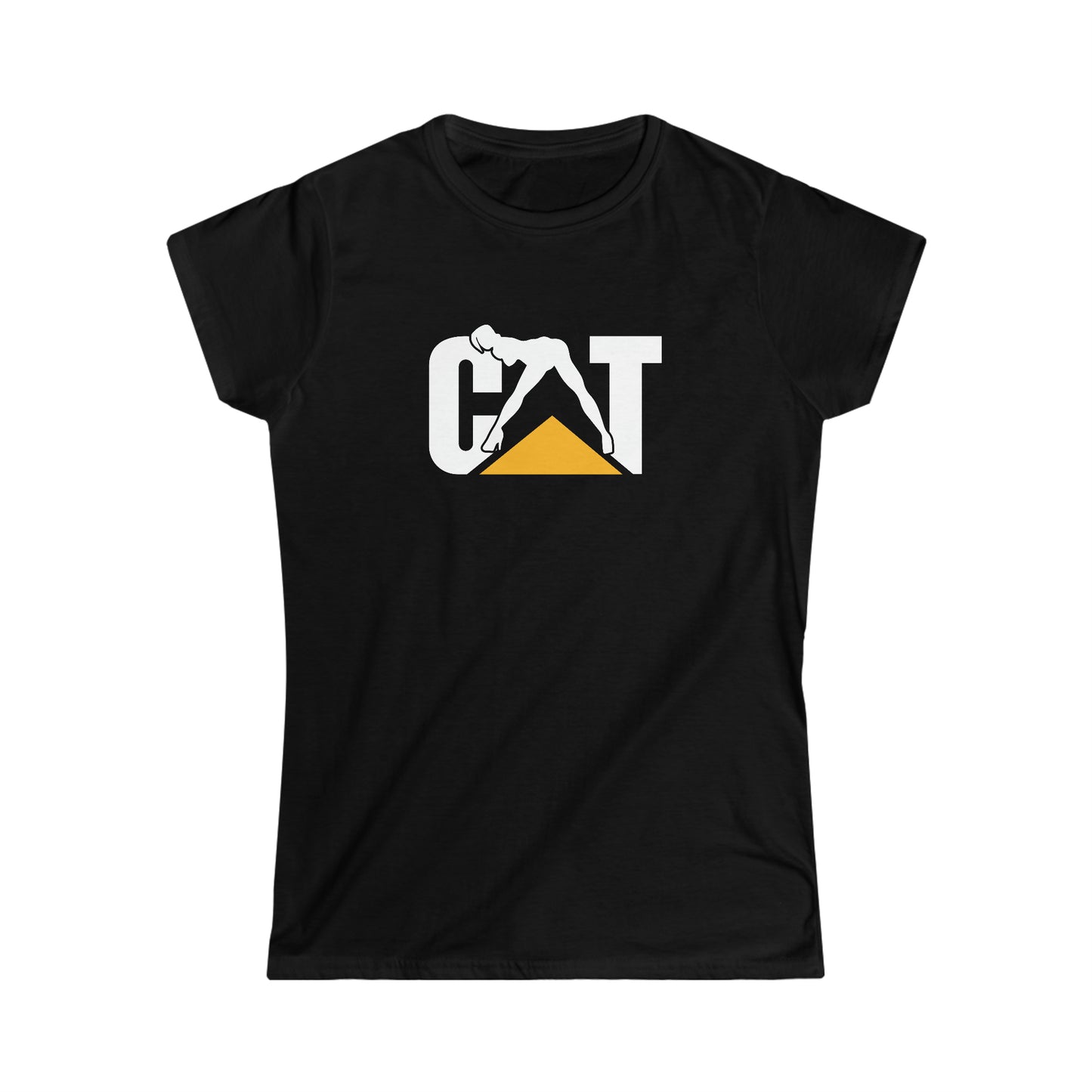 Cat Caterpillar Equipment Machinery Women's Soft Style T-Shirt / Black & White version / Gift