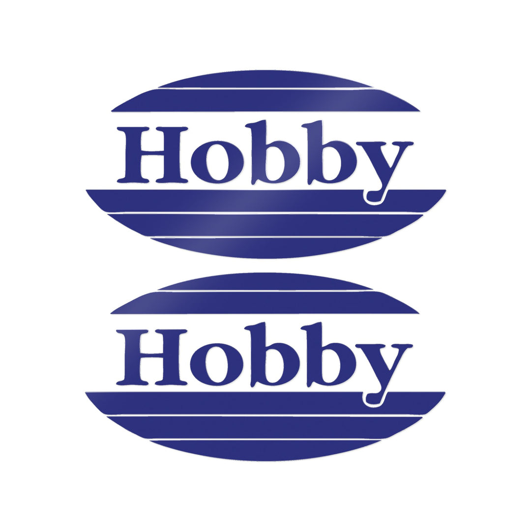 Hobby Prestige Blue Aftermarket Replacement Caravan Decals Sticker (DTF) 2pcs - Multiple Size