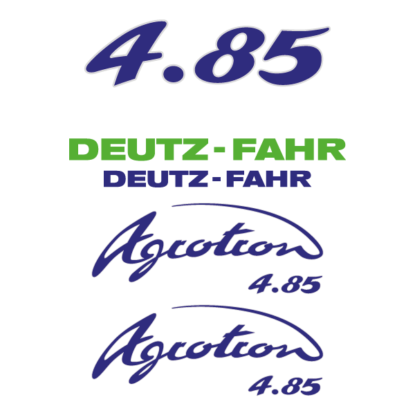 Deutz-Fahr Agrotron 4.85 S tractor decal sticker set – replacement reproduction