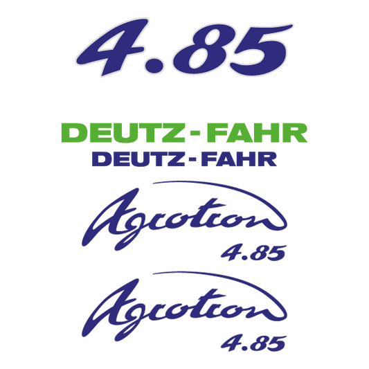 Deutz-Fahr Agrotron 4.85 S tractor decal sticker set – replacement reproduction