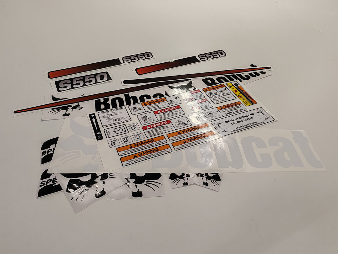 Bobcat S550 (R) Loader Aftermarket Decal  Aufkleber  Adesivo  Sticker  Replacement Set