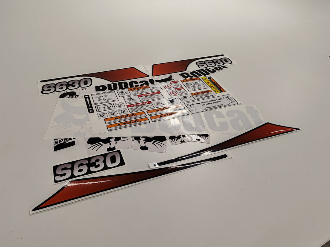 Bobcat S630 Loader Aftermarket Decal  Aufkleber  Adesivo  Sticker  Replacement Set