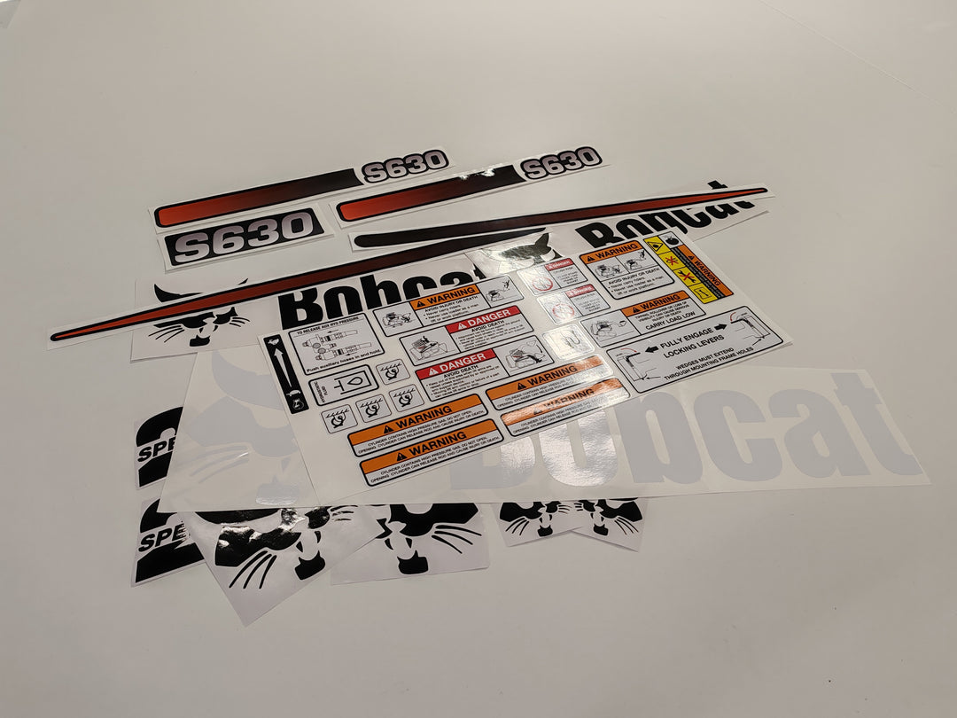 Bobcat S630 (R) Loader Aftermarket Decal  Aufkleber  Adesivo  Sticker  Replacement Set