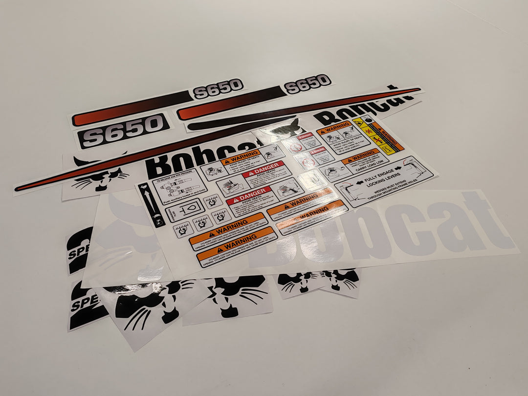 Bobcat S650 (R) Loader Aftermarket Decal  Aufkleber  Adesivo  Sticker  Replacement Set