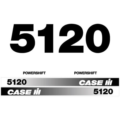 Case 5120 tractor decal aufkleber adesivo sticker set.                                                     . replacement decal set
