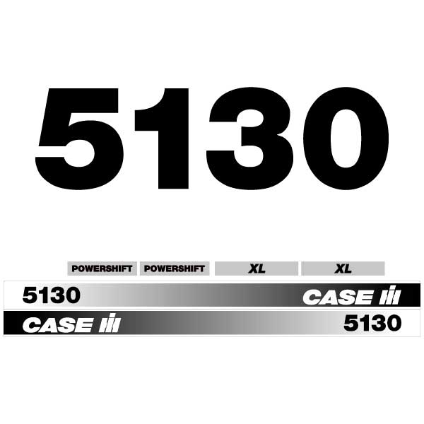 Case 5130 tractor decal aufkleber adesivo sticker set – Decal Works Ltd