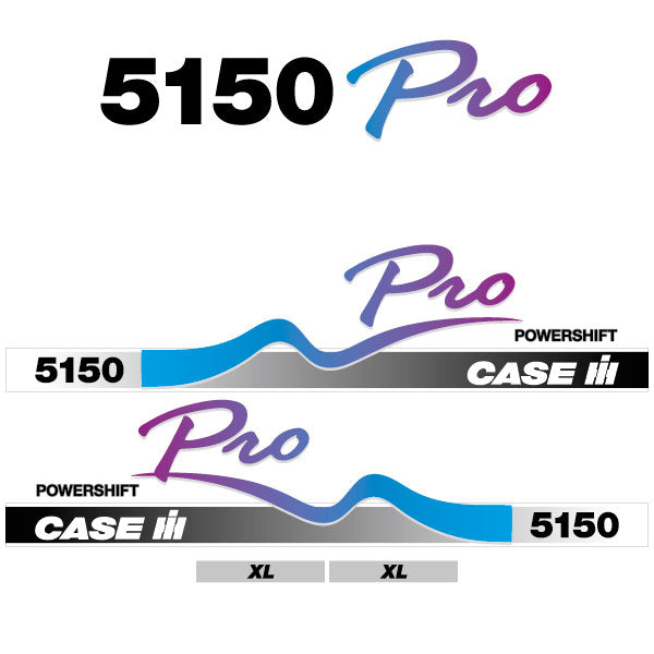 Case 5140 POWERSHIFT PRO tractor decal aufkleber adesivo sticker set replacement decal set