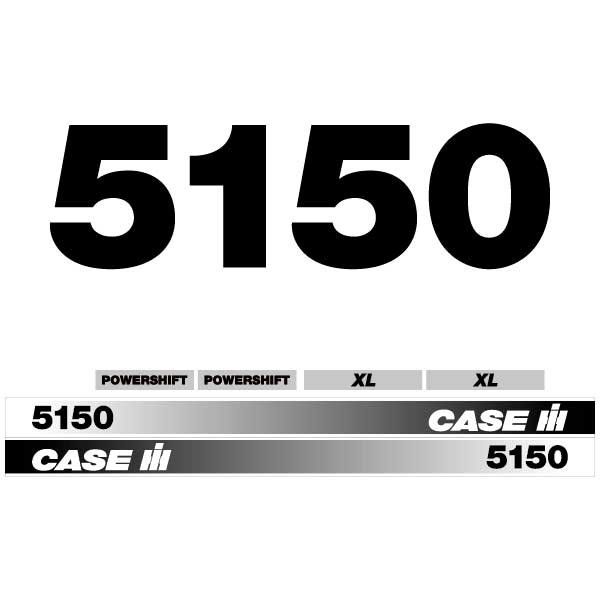 Case 5150 tractor decal aufkleber adesivo sticker set replacement decal set