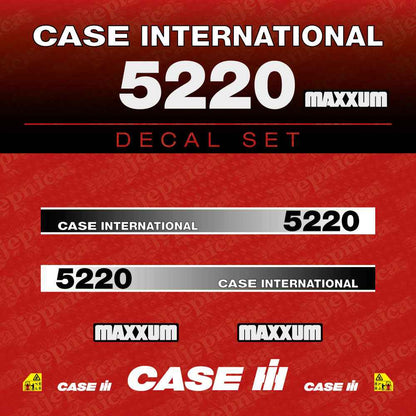 Case International 5230 Maxxum Aftermarket Replacement Tractor Decal (Sticker) Set