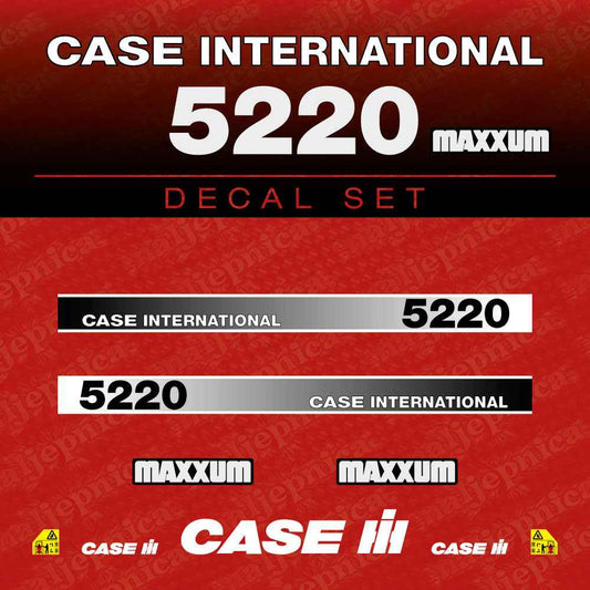 Case International 5230 Maxxum Aftermarket Replacement Tractor Decal (Sticker) Set