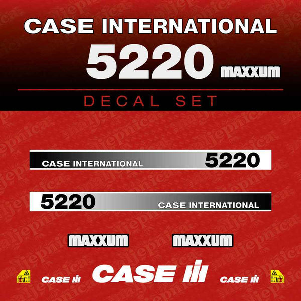 Case International 5230 Maxxum Aftermarket Replacement Tractor Decal (Sticker) Set