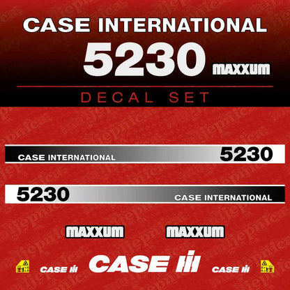 Case International 5240 Maxxum Aftermarket Replacement Tractor Decal (Sticker) Set