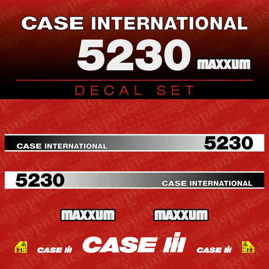 Case International 5240 Maxxum Aftermarket Replacement Tractor Decal (Sticker) Set