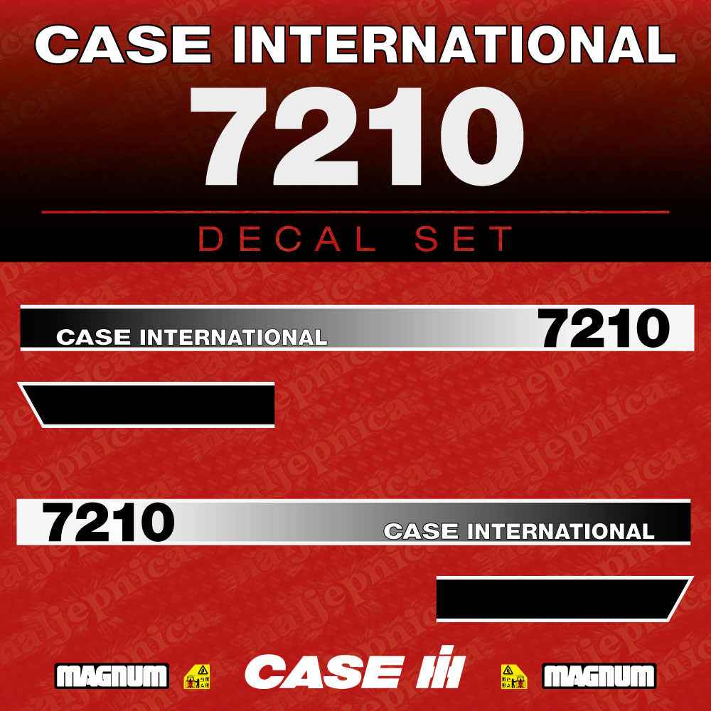 Case International 7220 Aftermarket Replacement Tractor Decal (Sticker) Set