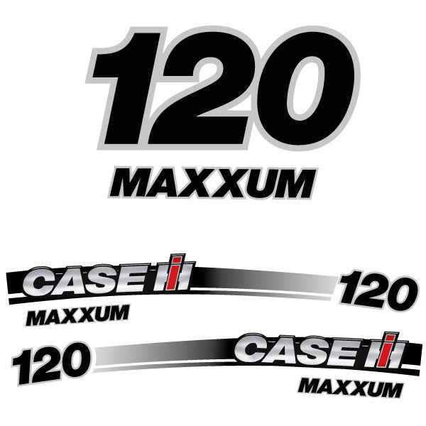 Case Maxxum 120 tractor decal (aufkleber adesivo) sticker set