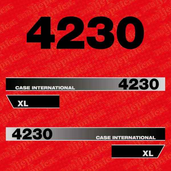 Case International 4240 XL Aftermarket Replacement Tractor Decal (Sticker) Set