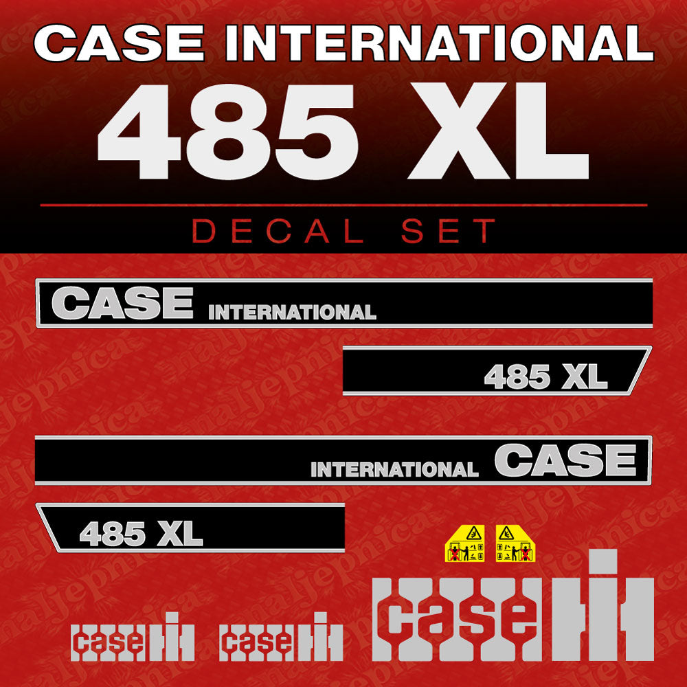 Case International 485 XL Aftermarket Replacement Tractor Decal (Sticker) Set