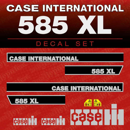 Case International 585 XL Aftermarket Replacement Tractor Decal (Sticker) Set