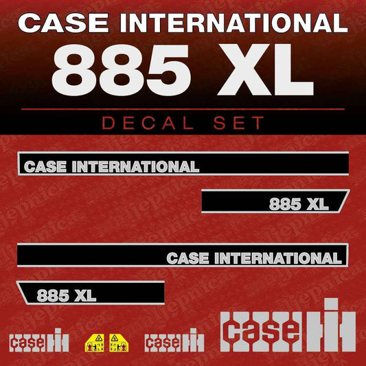 Case International 885 XL Aftermarket Replacement Tractor Decal (Sticker) Set