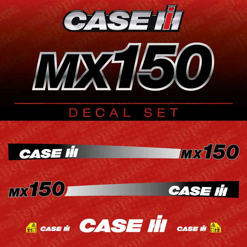 Case MX 170 Aftermarket Replacement Tractor Decal (Sticker) Set (Copy)