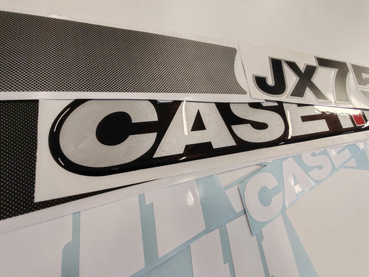 Case JX 75 3D Resin Aftermarket Replacement Tractor Decal (Sticker) Set