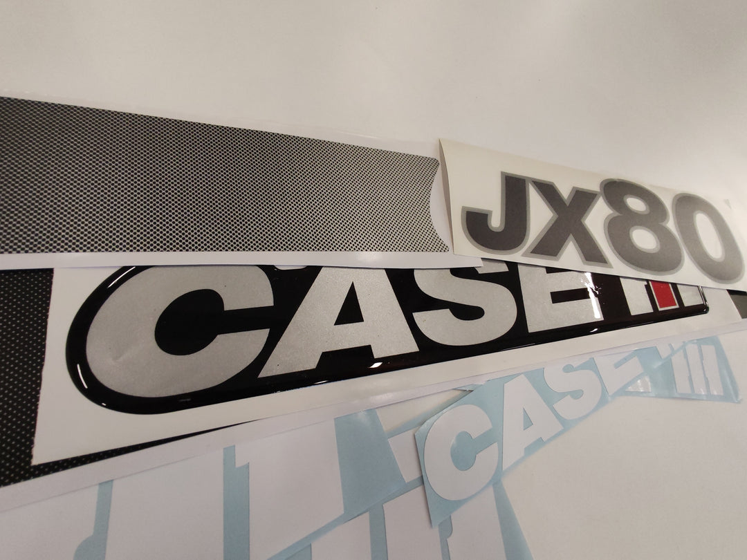 Case JX 80 3D Resin Aftermarket Replacement Tractor Decal (Sticker) Set