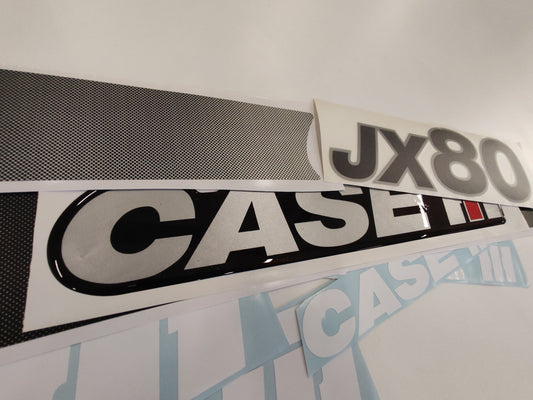 Case JX 80 3D Resin Aftermarket Replacement Tractor Decal (Sticker) Set