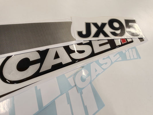 Case JX 95 3D Resin Aftermarket Replacement Tractor Decal (Sticker) Set
