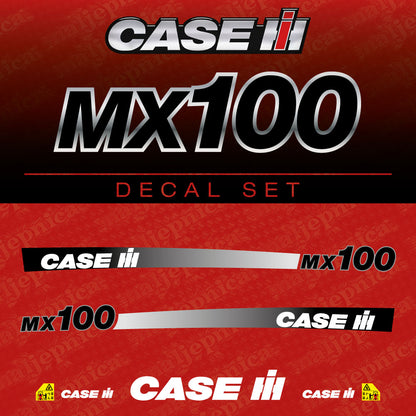 Case MX 100 Aftermarket Replacement Tractor Decal (Sticker) Set