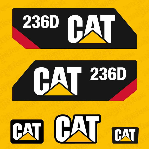 CAT Caterpillar 246D Replacement Decal Skid Steer Loader Set
