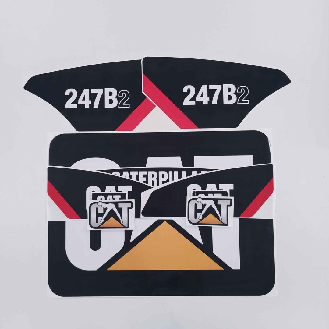 CAT Caterpillar 257B2 Replacement Decal Skid Steer Loader Set