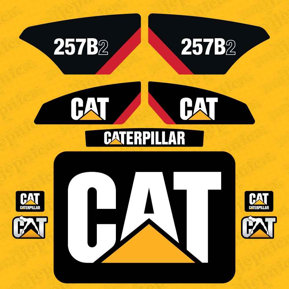 CAT Caterpillar 216B3 Replacement Decal Skid Steer Loader Set